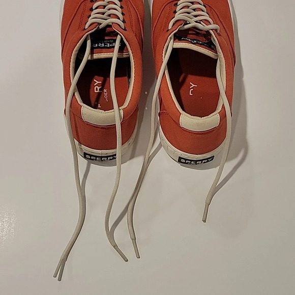 Sperry Canvas Men Size 9 Rust Color Lace Up‎ Tennis Shoe - Picture 7 of 15